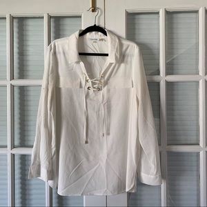 White Calvin Klein Blouse